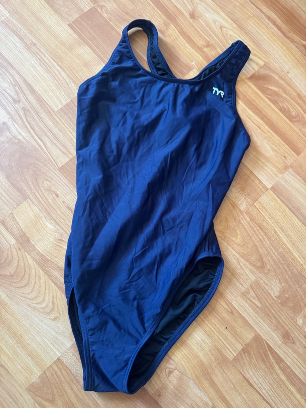 Durafast Solid Maxfit One Piece Swimsuit 34 womens navy blue‎ bathing suit beach